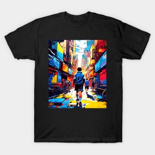 Soccer Street Graffiti, Sports Football Graphic Design T-Shirt